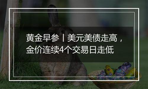 黄金早参丨美元美债走高,金价连续4个交易日走低