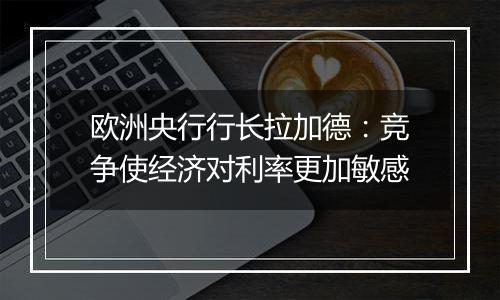 欧洲央行行长拉加德:竞争使经济对利率更加敏感