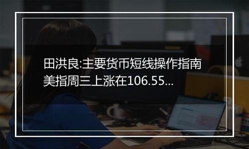田洪良:主要货币短线操作指南 美指周三上涨在106.55之下遇阻
