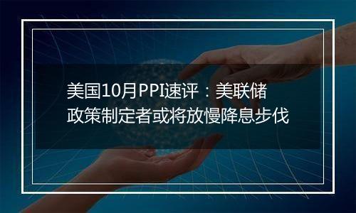美国10月PPI速评:美联储政策制定者或将放慢降息步伐