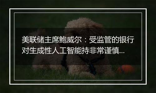 美联储主席鲍威尔:受监管的银行对生成性人工智能持非常谨慎的态度
