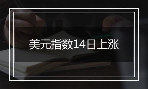 美元指数14日上涨
