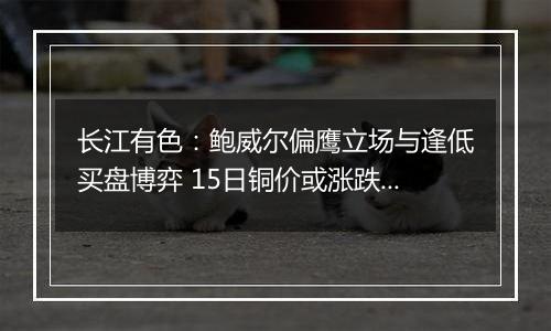 长江有色:鲍威尔偏鹰立场与逢低买盘博弈 15日铜价或涨跌波动
