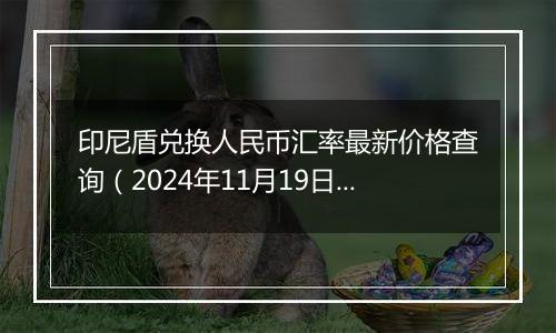 印尼盾兑换人民币汇率最新价格查询(2024年11月19日)