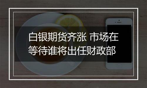 白银期货齐涨 市场在等待谁将出任财政部