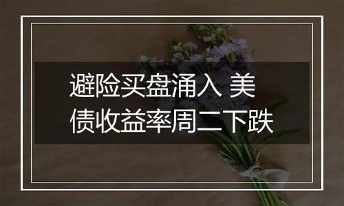 避险买盘涌入 美债收益率周二下跌