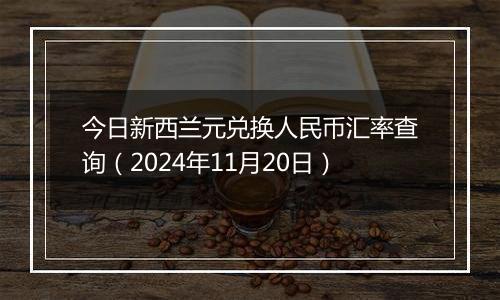 今日新西兰元兑换人民币汇率查询（2024年11月20日）