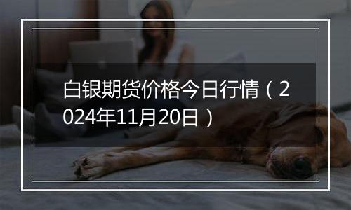 白银期货价格今日行情（2024年11月20日）