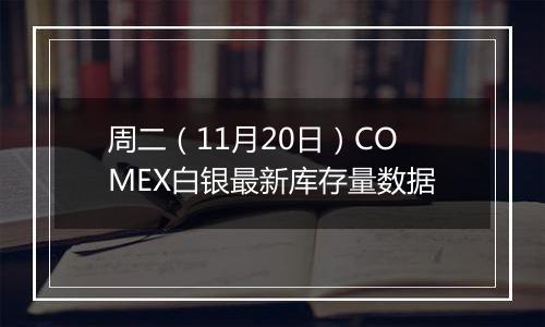 周二（11月20日）COMEX白银最新库存量数据