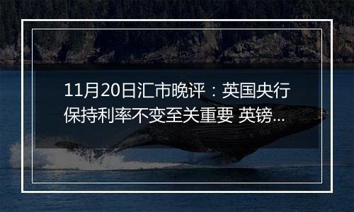 11月20日汇市晚评:英国央行保持利率不变至关重要 英镑/美元涨势维持在1.27附近