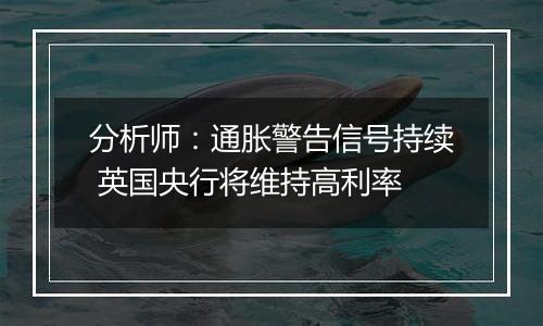 分析师:通胀警告信号持续 英国央行将维持高利率