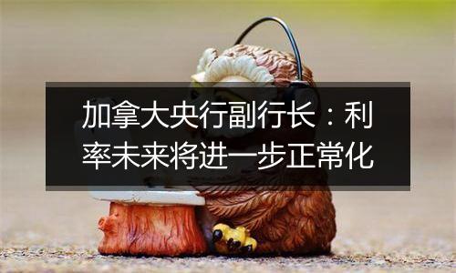 加拿大央行副行长：利率未来将进一步正常化