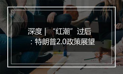 深度 | “红潮”过后:特朗普2.0政策展望