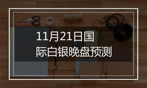 11月21日国际白银晚盘预测