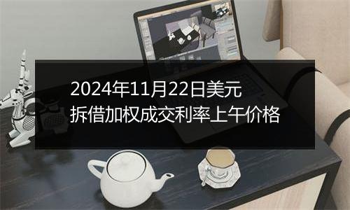 2024年11月22日美元拆借加权成交利率上午价格
