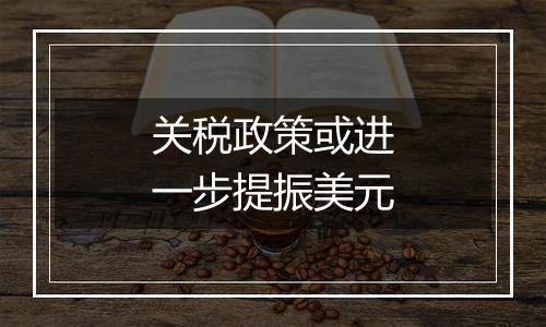 关税政策或进一步提振美元