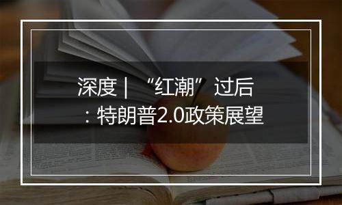 深度 | “红潮”过后:特朗普2.0政策展望
