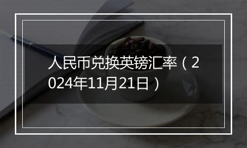 人民币兑换英镑汇率(2024年11月21日)