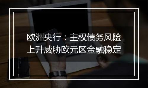 欧洲央行:主权债务风险上升威胁欧元区金融稳定