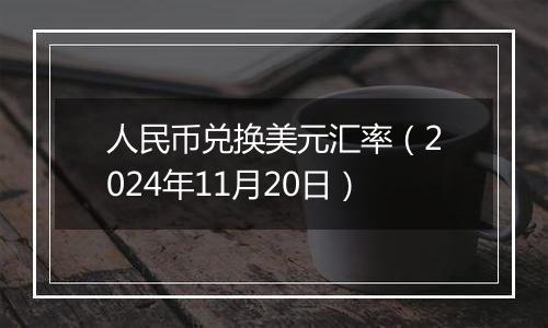 人民币兑换美元汇率(2024年11月20日)
