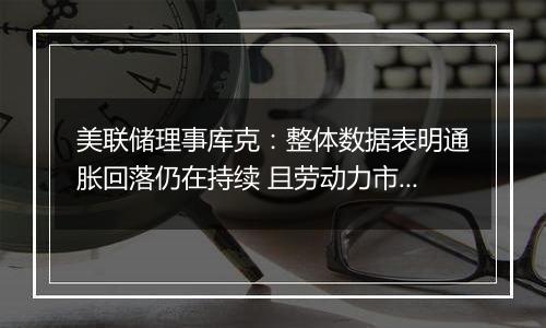 美联储理事库克:整体数据表明通胀回落仍在持续 且劳动力市场逐渐降温