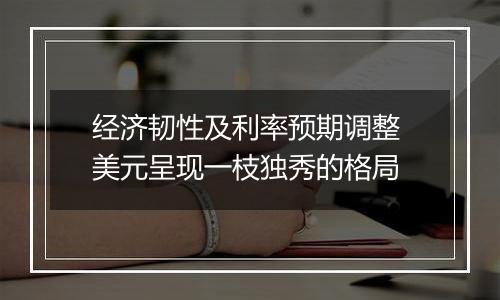 经济韧性及利率预期调整 美元呈现一枝独秀的格局