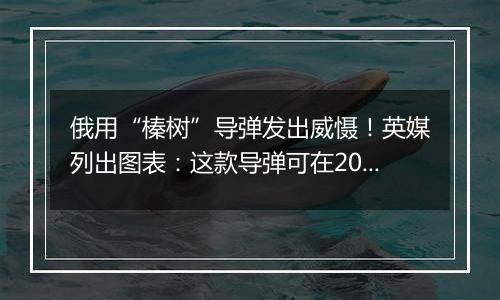 俄用“榛树”导弹发出威慑!英媒列出图表:这款导弹可在20分钟内打击欧洲任何一个城市