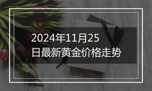 2024年11月25日最新黄金价格走势