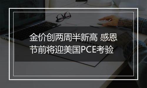 金价创两周半新高 感恩节前将迎美国PCE考验