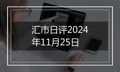 汇市日评2024年11月25日