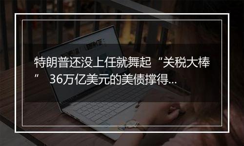 特朗普还没上任就舞起“关税大棒” 36万亿美元的美债撑得住吗?