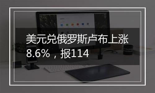 美元兑俄罗斯卢布上涨8.6%,报114