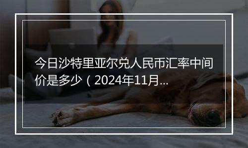 今日沙特里亚尔兑人民币汇率中间价是多少(2024年11月29日)