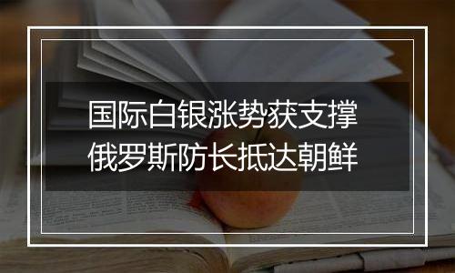 国际白银涨势获支撑 俄罗斯防长抵达朝鲜