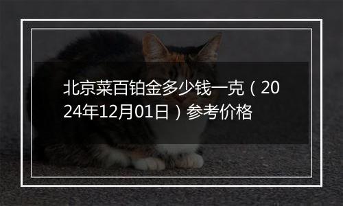 北京菜百铂金多少钱一克（2024年12月01日）参考价格