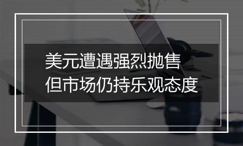 美元遭遇强烈抛售 但市场仍持乐观态度