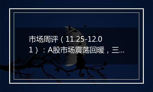 市场周评(11.25-12.01):A股市场震荡回暖,三大指数全线上涨