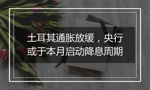 土耳其通胀放缓,央行或于本月启动降息周期