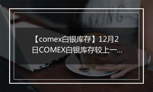 【comex白银库存】12月2日COMEX白银库存较上一日减持0.03吨