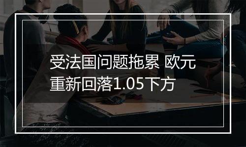 受法国问题拖累 欧元重新回落1.05下方