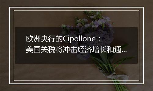 欧洲央行的Cipollone:美国关税将冲击经济增长和通胀