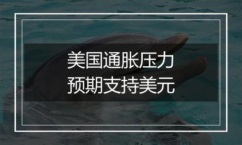 美国通胀压力预期支持美元