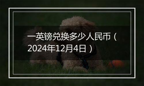 一英镑兑换多少人民币(2024年12月4日)