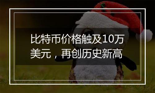 比特币价格触及10万美元,再创历史新高