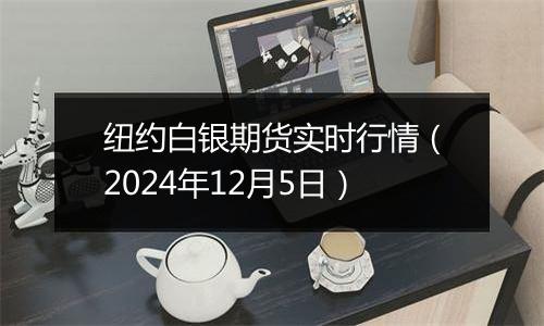 纽约白银期货实时行情（2024年12月5日）