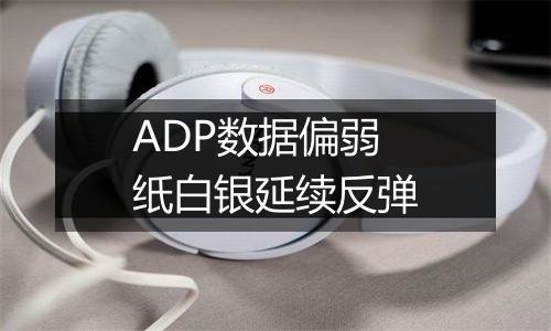 ADP数据偏弱 纸白银延续反弹