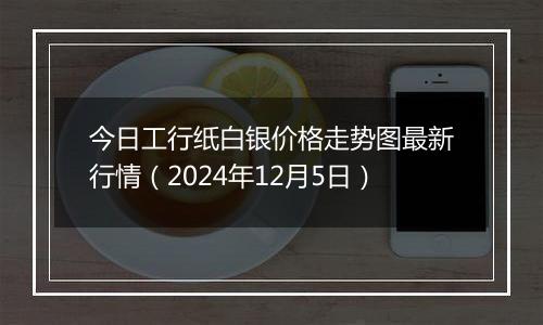 今日工行纸白银价格走势图最新行情（2024年12月5日）