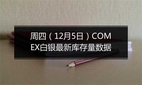 周四(12月5日)COMEX白银最新库存量数据