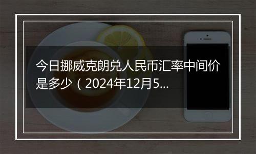 今日挪威克朗兑人民币汇率中间价是多少(2024年12月5日)