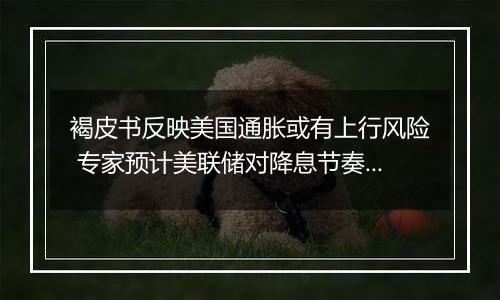 褐皮书反映美国通胀或有上行风险 专家预计美联储对降息节奏更加谨慎
